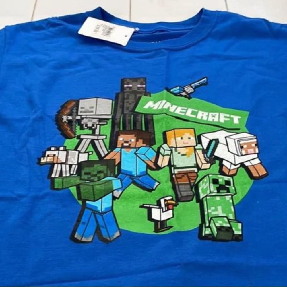 NWOT Minecraft unisex cotton t-shirt size L (14-16y) - Picture 3 of 3